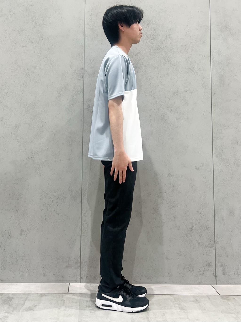 SHI-MAさんの「THE SHOP TK｜ツイルブロッキング 半袖Tシャツ 洗濯機OK」を使ったコーディネート