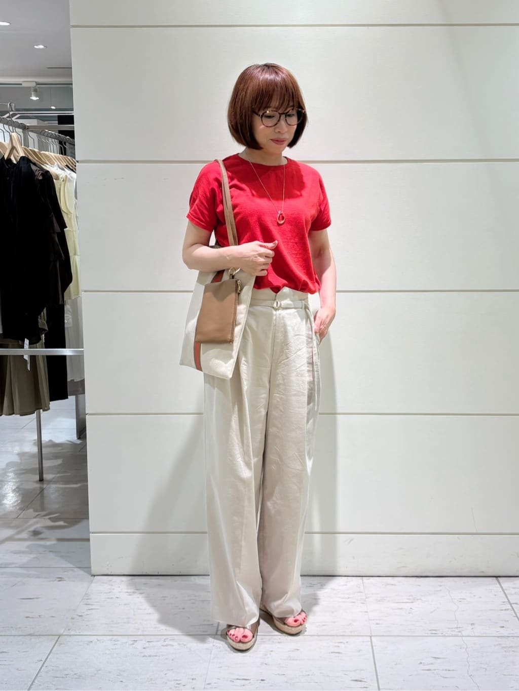 Satoさんの「UNTITLED｜◆【11色展開/コットン100/アンサンブル可能】 プルオーバーニット」を使ったコーディネート