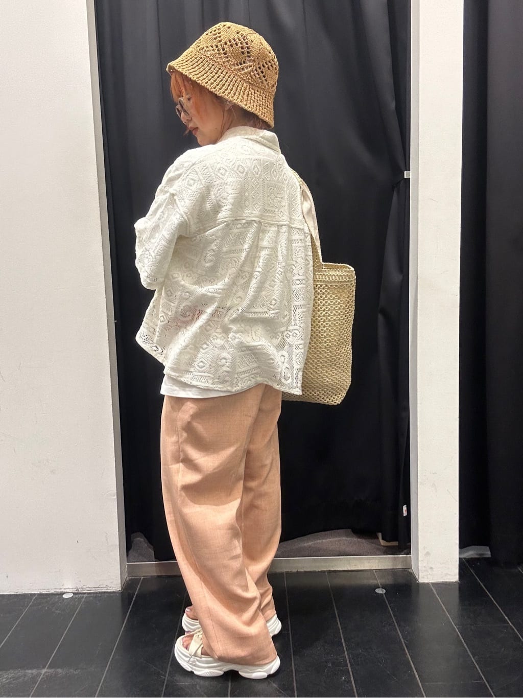 ひらのみさんの「THE SHOP TK｜◆クロシェチューリップハット」を使ったコーディネート
