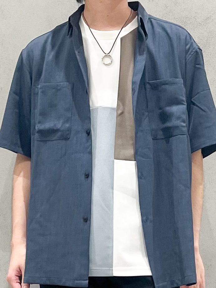 SHI-MAさんの「THE SHOP TK｜ツイルブロッキング 半袖Tシャツ 洗濯機OK」を使ったコーディネート