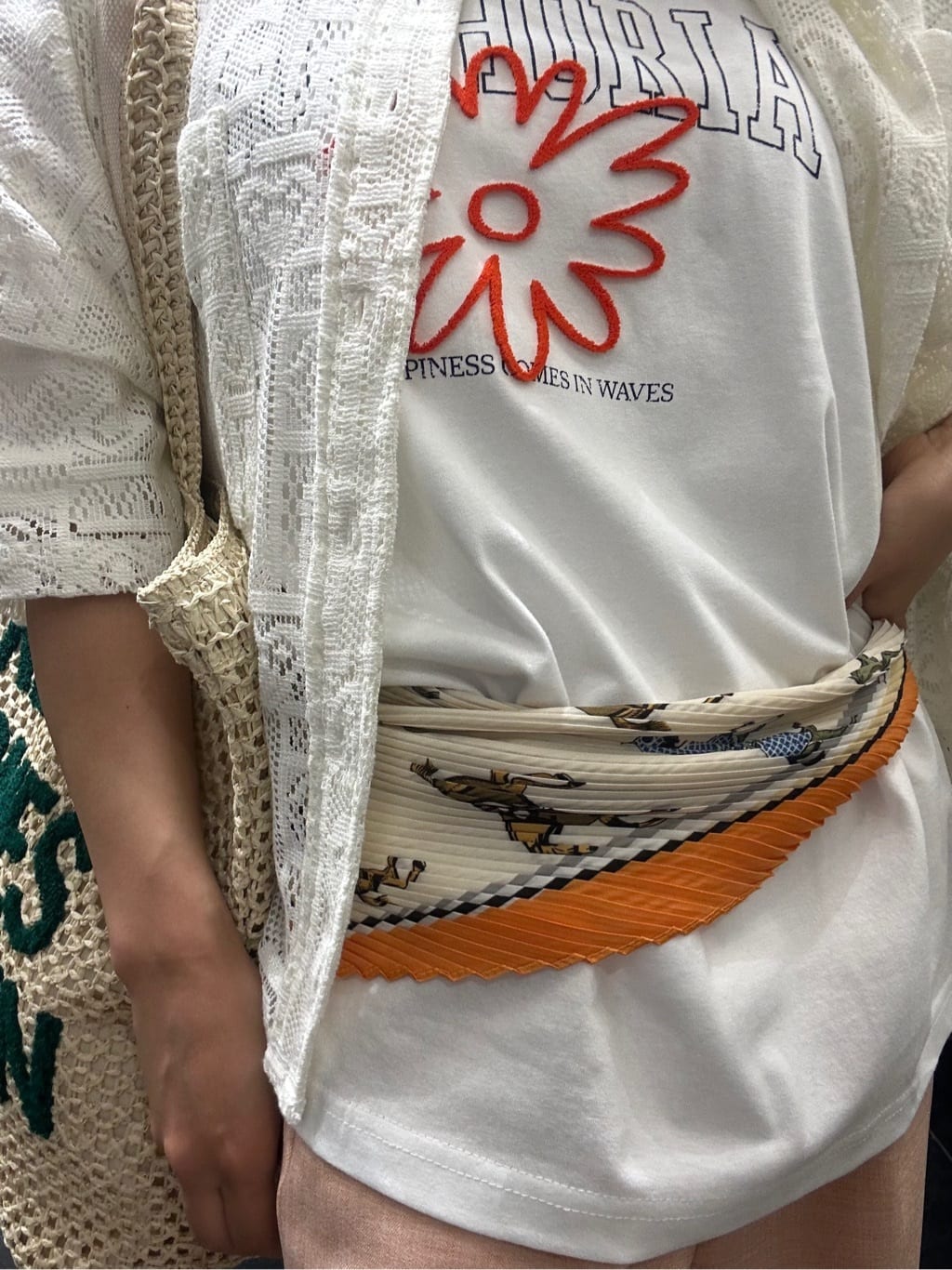 ひらのみさんの「THE SHOP TK｜◆クロシェチューリップハット」を使ったコーディネート