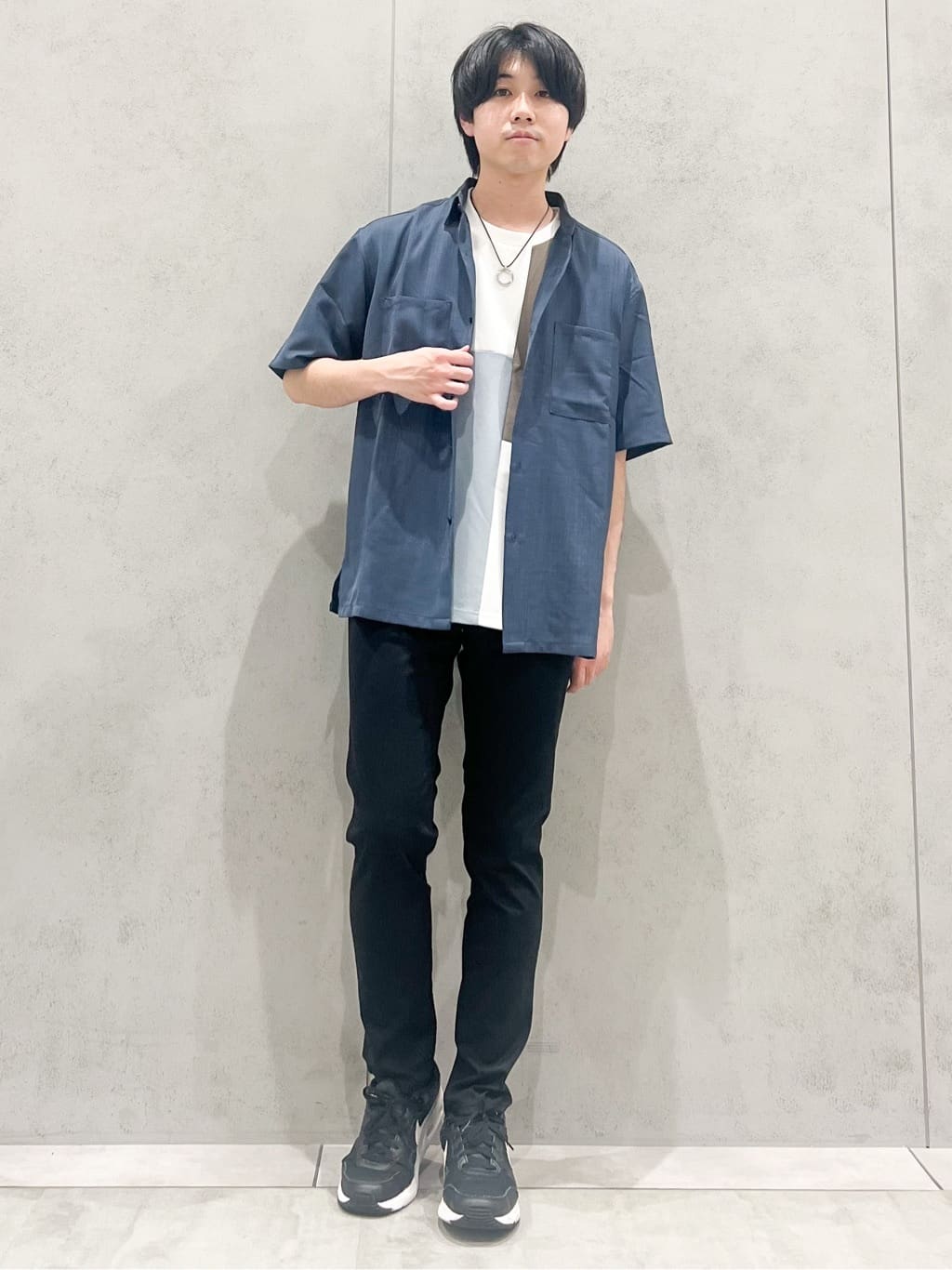 SHI-MAさんの「THE SHOP TK｜ツイルブロッキング 半袖Tシャツ 洗濯機OK」を使ったコーディネート