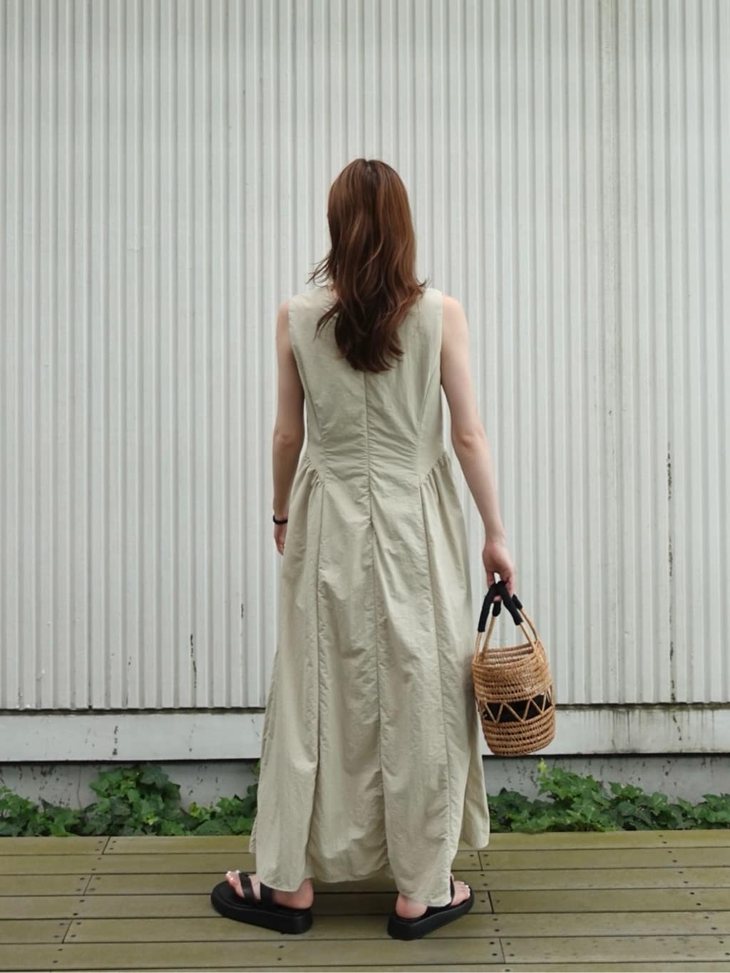 mitsukiさんの「INDIVI｜◆ナイロンタスランワンピース」を使ったコーディネート