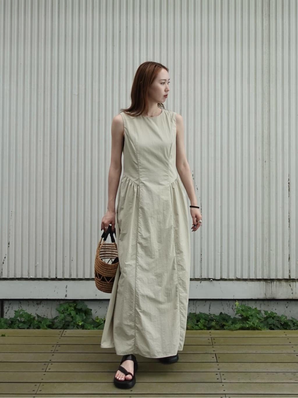 mitsukiさんの「INDIVI｜◆ナイロンタスランワンピース」を使ったコーディネート