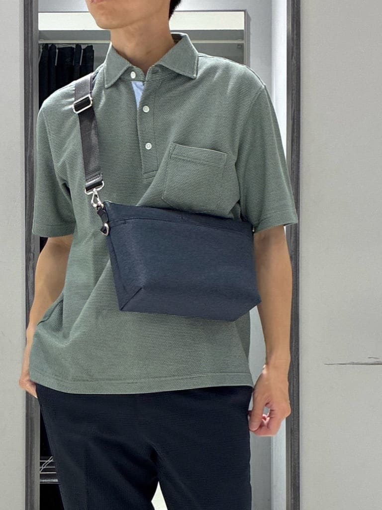 わいずみさんの「TAKEO KIKUCHI｜【抗菌防臭／9色5サイズ展開】ハニカムメランジ ポロシャツ」を使ったコーディネート