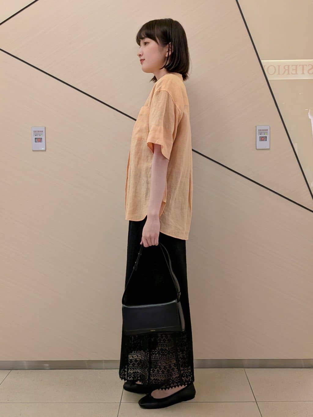 saoriさんの「DRESSTERIOR｜◆ソフトレザーバレエシューズ」を使ったコーディネート