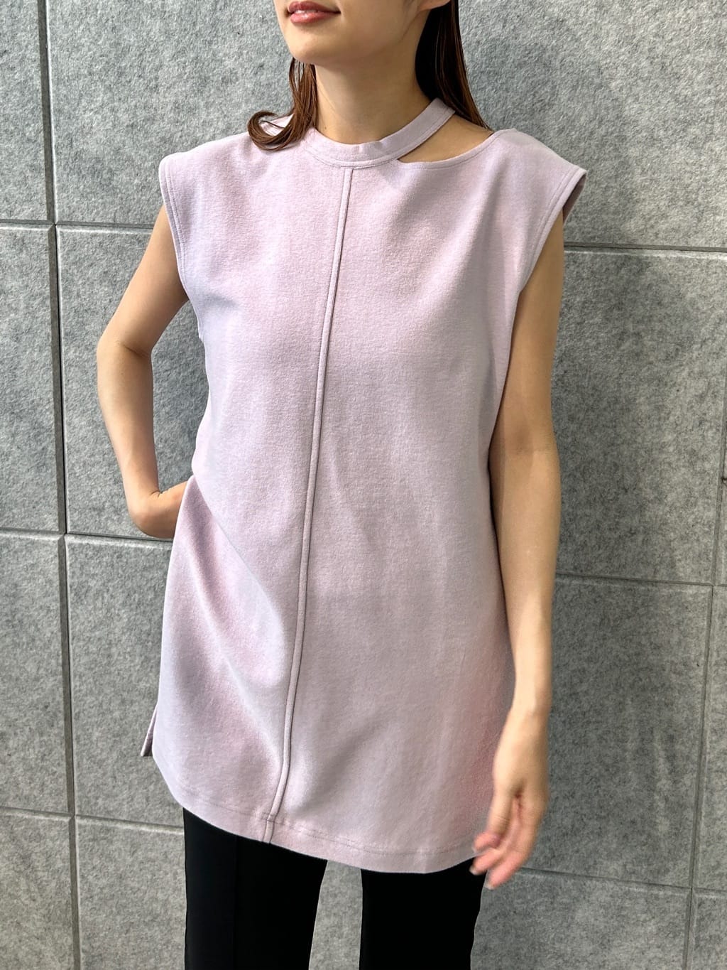 harunaさんの「CODE A｜pile cutout tee」を使ったコーディネート