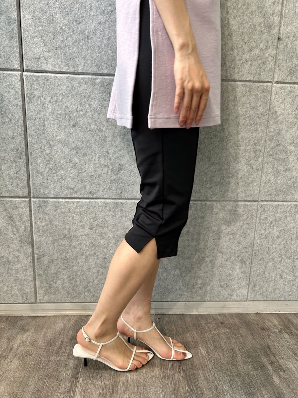 harunaさんの「CODE A｜pile cutout tee」を使ったコーディネート