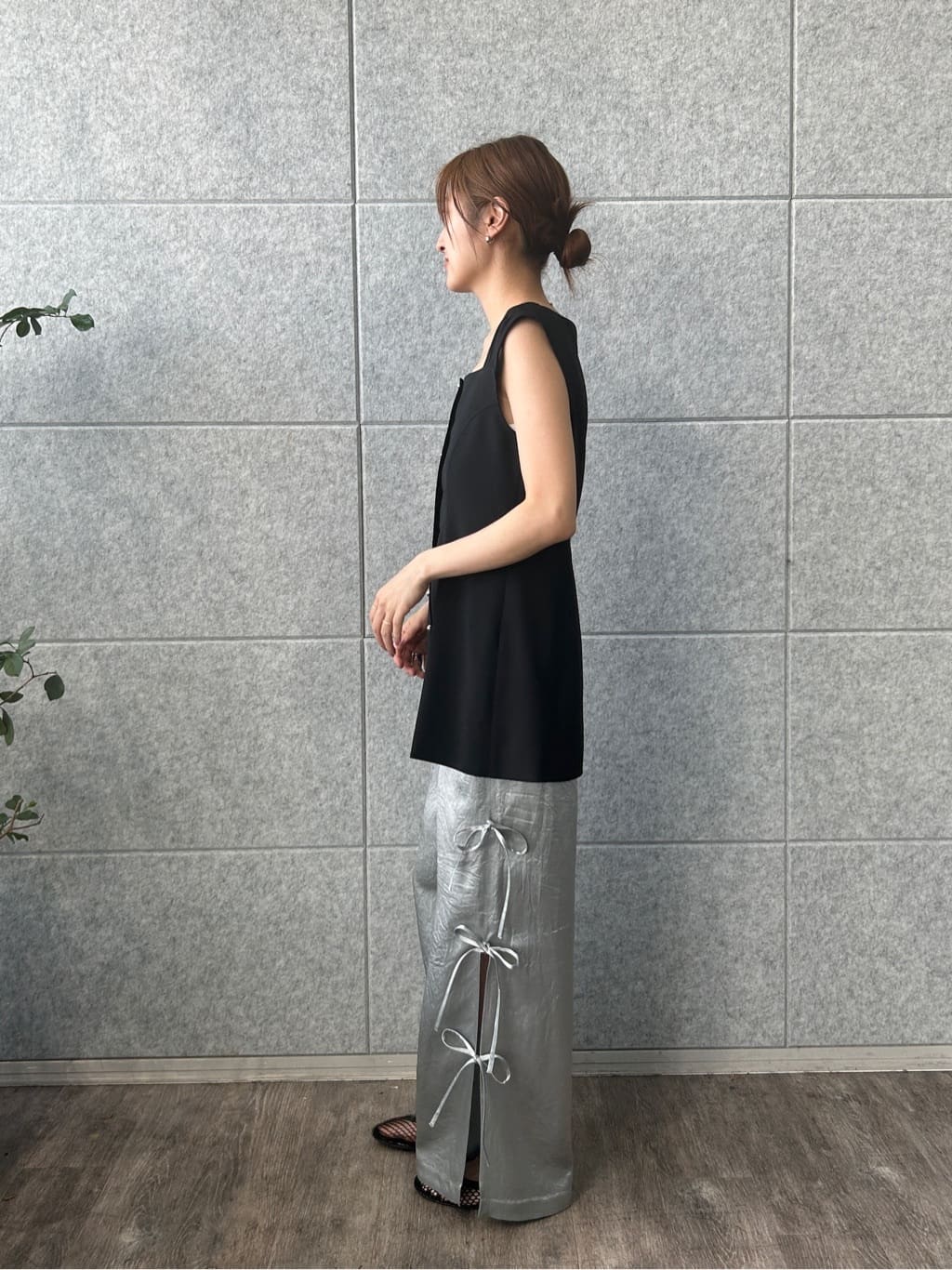 harunaさんの「CODE A｜ribbon easy pants」を使ったコーディネート