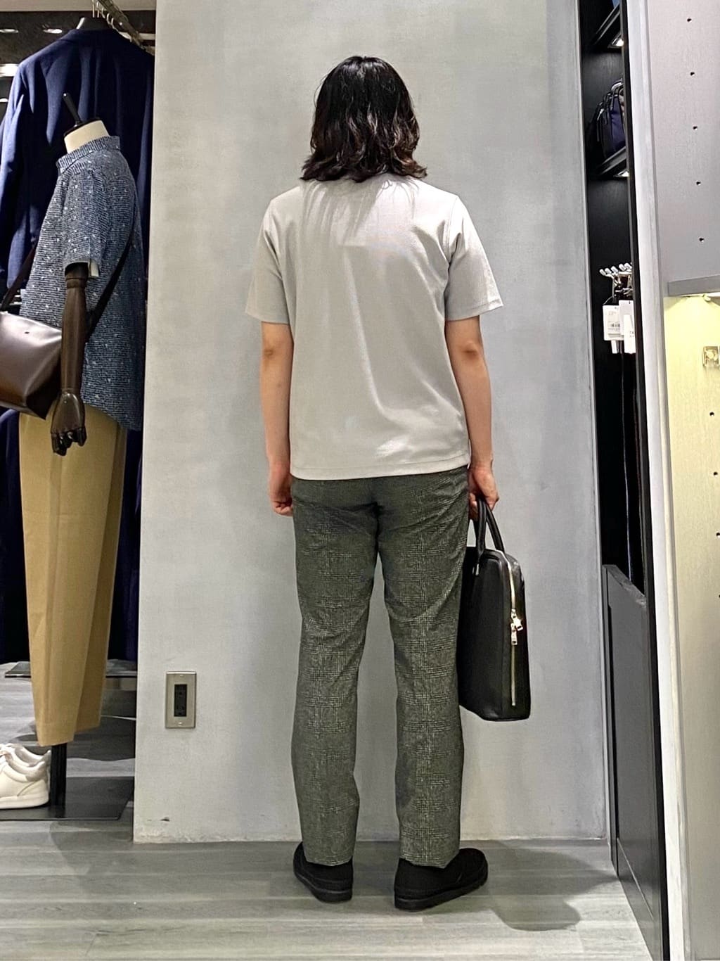 nishiさんの「TAKEO KIKUCHI｜【抗菌防臭】COOL DOTS（R）ドビープリント ジャケット」を使ったコーディネート