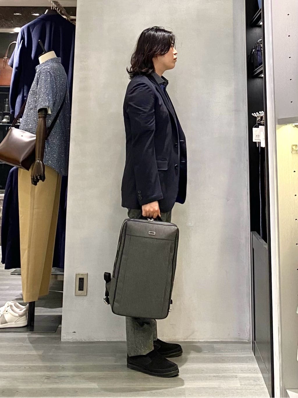 nishiさんの「TAKEO KIKUCHI｜【抗菌防臭／9色5サイズ展開】ハニカムメランジ ポロシャツ」を使ったコーディネート