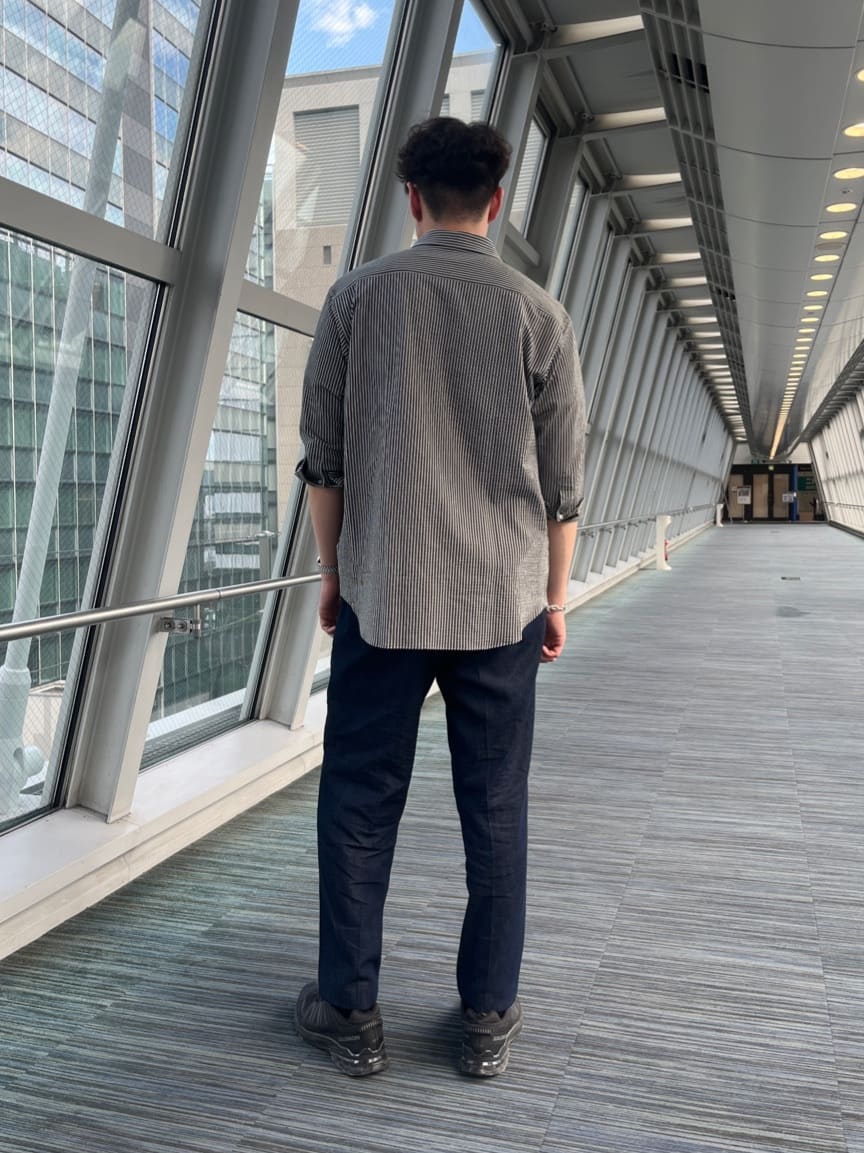 Tsubasaさんの「TAKEO KIKUCHI｜【抗菌防臭／5サイズ展開】ハイゲージポンチ Tシャツ」を使ったコーディネート