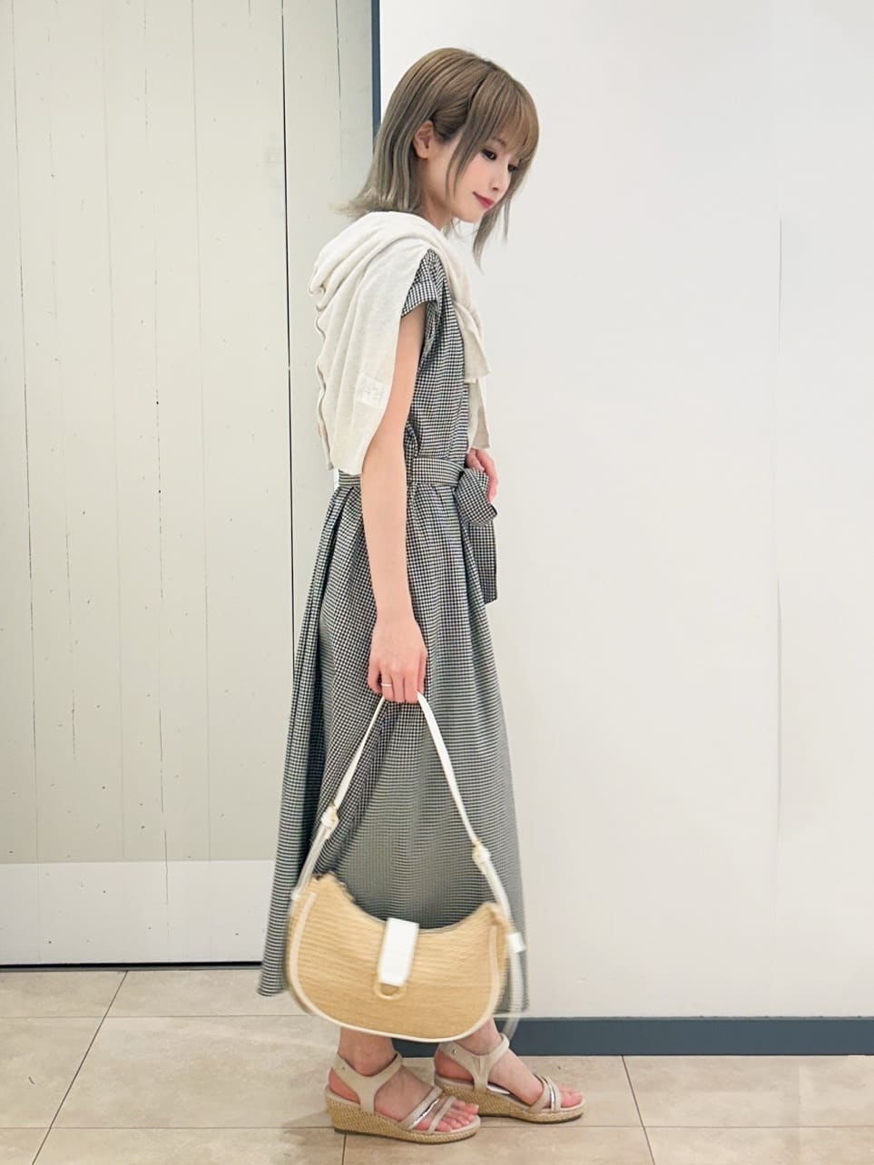 yukinoさんの「grove｜【雑誌掲載】洗えるシアーカーディガン」を使ったコーディネート