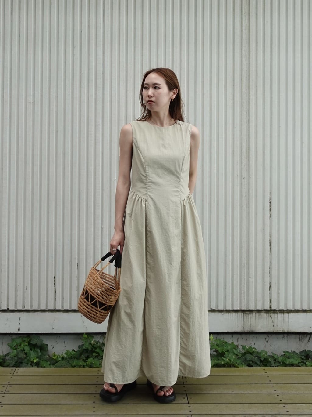 mitsukiさんの「INDIVI｜◆ナイロンタスランワンピース」を使ったコーディネート