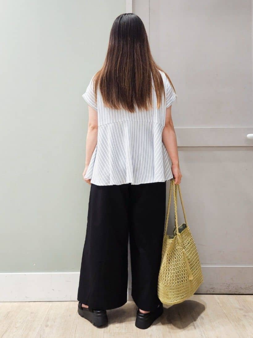maiさんの「grove｜サマーハイパーストレッチワイドパンツ」を使ったコーディネート