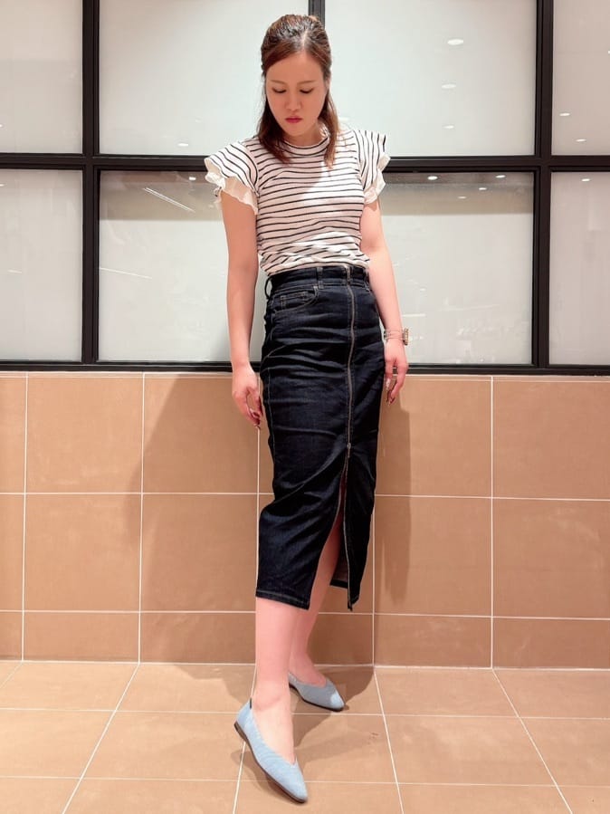 すみれさんの「ESPERANZA｜Oito和紙フラットパンプス」を使ったコーディネート