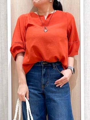 naoさんの「grove｜【Lee&times;grove別注】WIDE DENIM PANTS」を使ったコーディネート