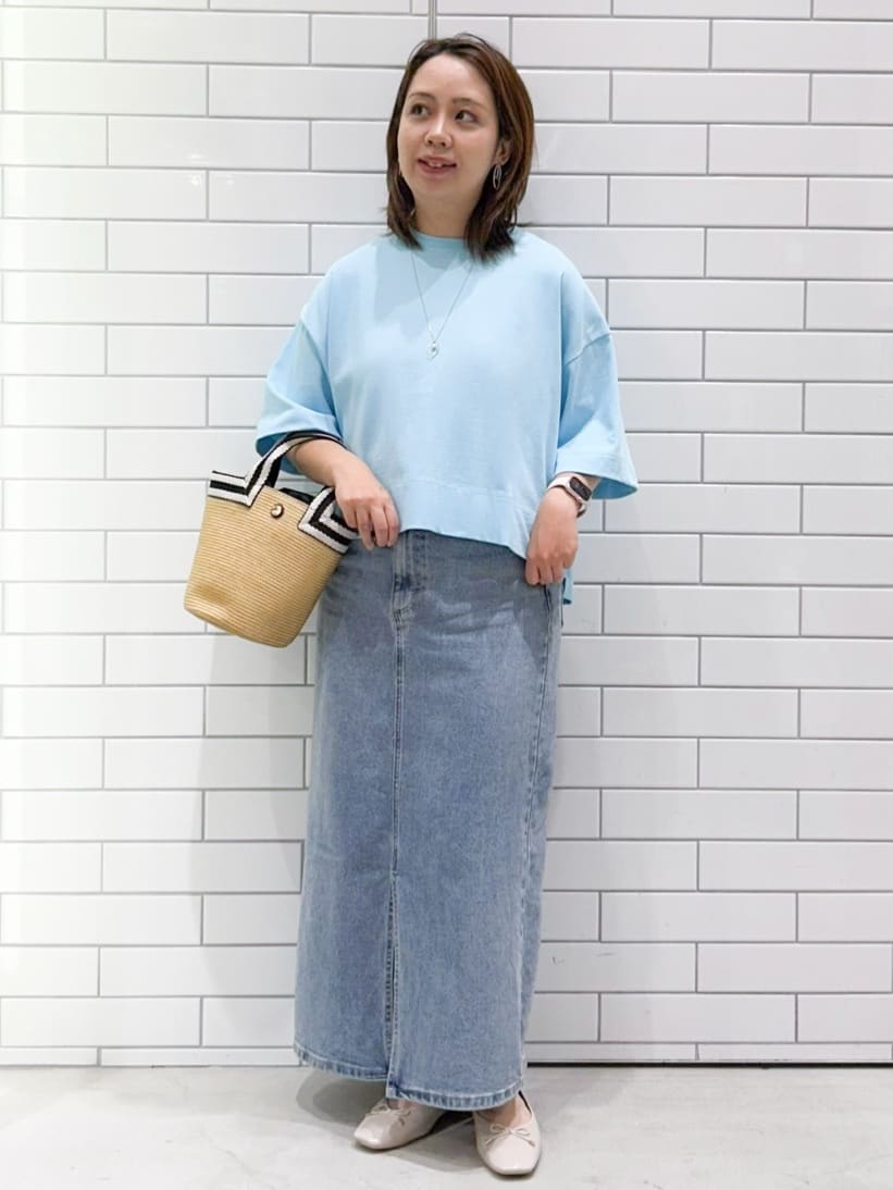 chicchi♪さんの「OPAQUE.CLIP｜◆《5色展開》ワイドシルエットTシャツ【洗濯機洗い可】」を使ったコーディネート
