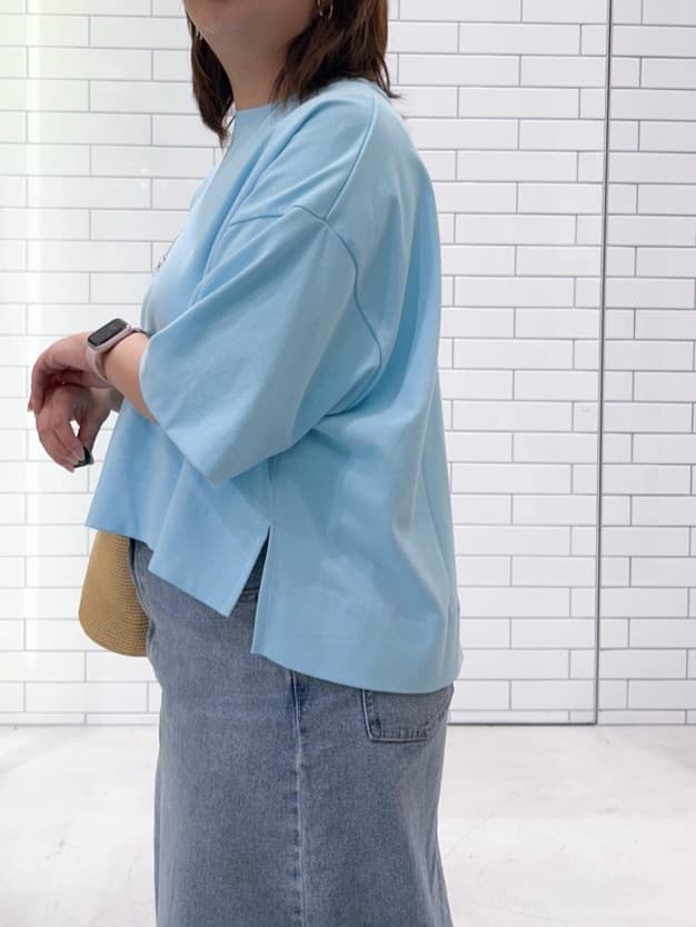 chicchi♪さんの「OPAQUE.CLIP｜◆《5色展開》ワイドシルエットTシャツ【洗濯機洗い可】」を使ったコーディネート