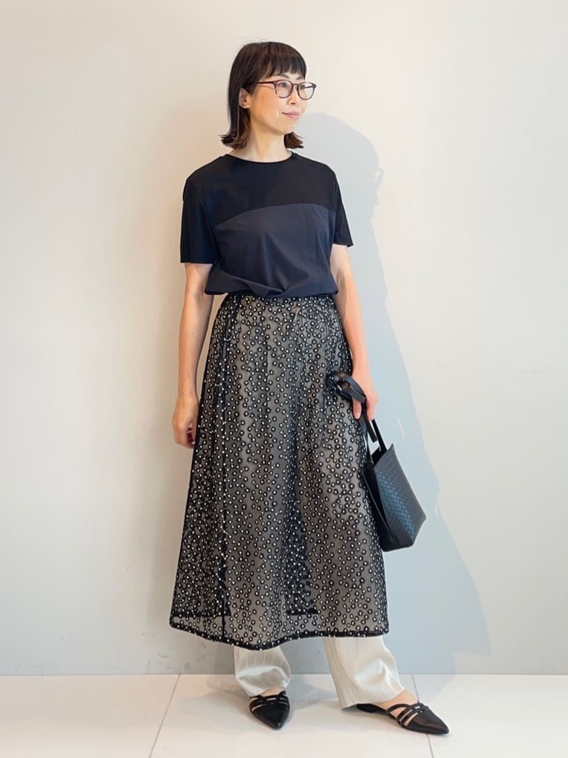 murayamaさんの「INDIVI｜【洗える】ビスチェレイヤード風トップス」を使ったコーディネート