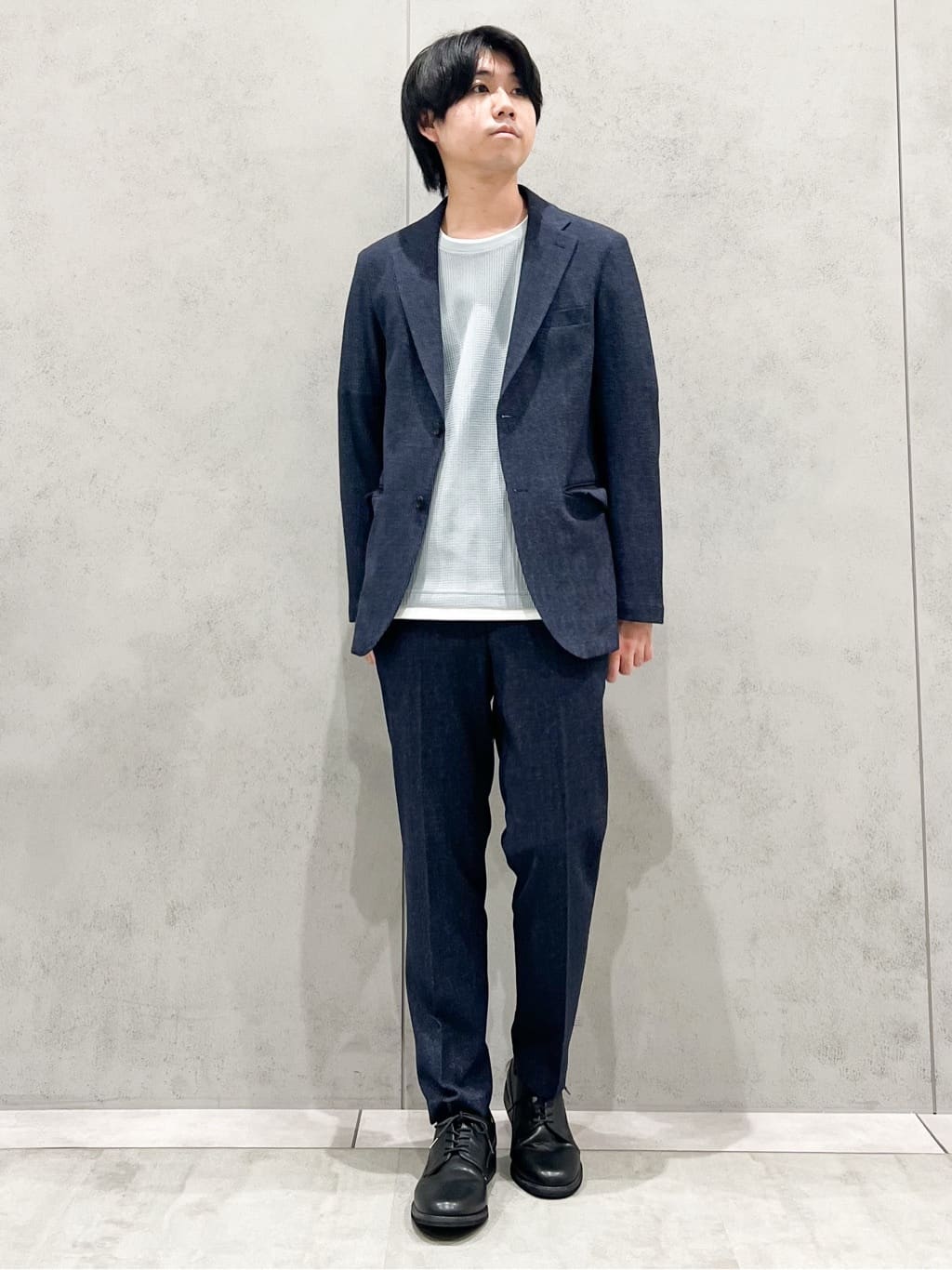 SHI-MAさんの「THE SHOP TK｜ランダムワッフル半袖Tシャツ 【洗濯機ＯＫ】」を使ったコーディネート