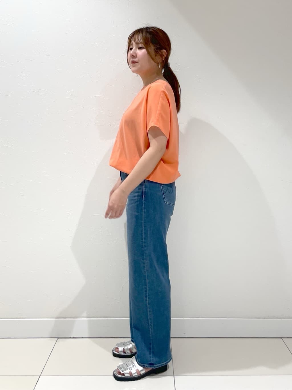 YUUKIさんの「INDIVI｜◆【通気性◎撥水／接触冷感／UVケア】ドルマンスリーブブラウス」を使ったコーディネート