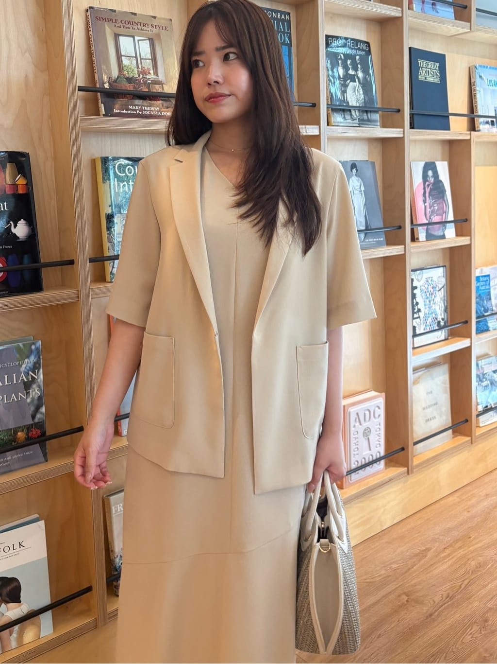 MISAKIさんの「COUP DE CHANCE｜【手洗い可／日本製】五分袖ジャケット」を使ったコーディネート