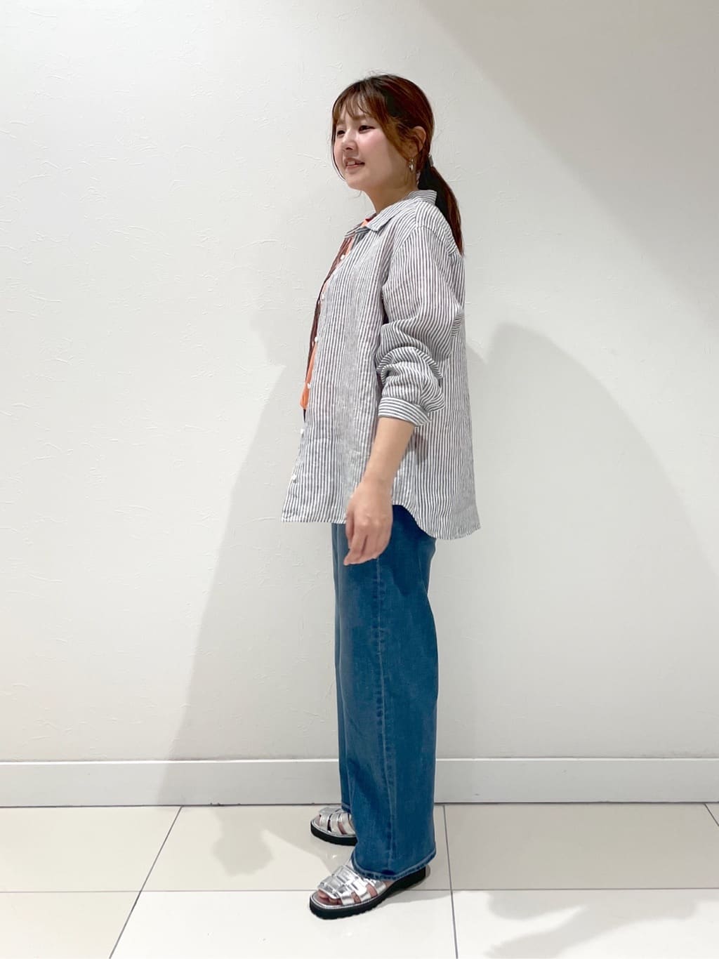 YUUKIさんの「INDIVI｜◆【通気性◎撥水／接触冷感／UVケア】ドルマンスリーブブラウス」を使ったコーディネート
