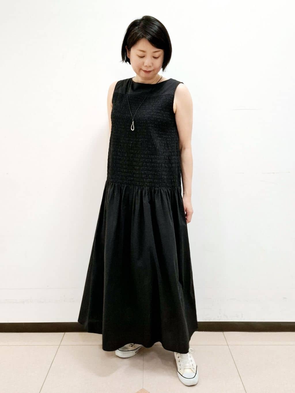 ねぎさんの「UNTITLED｜◆グラストップネックレス」を使ったコーディネート