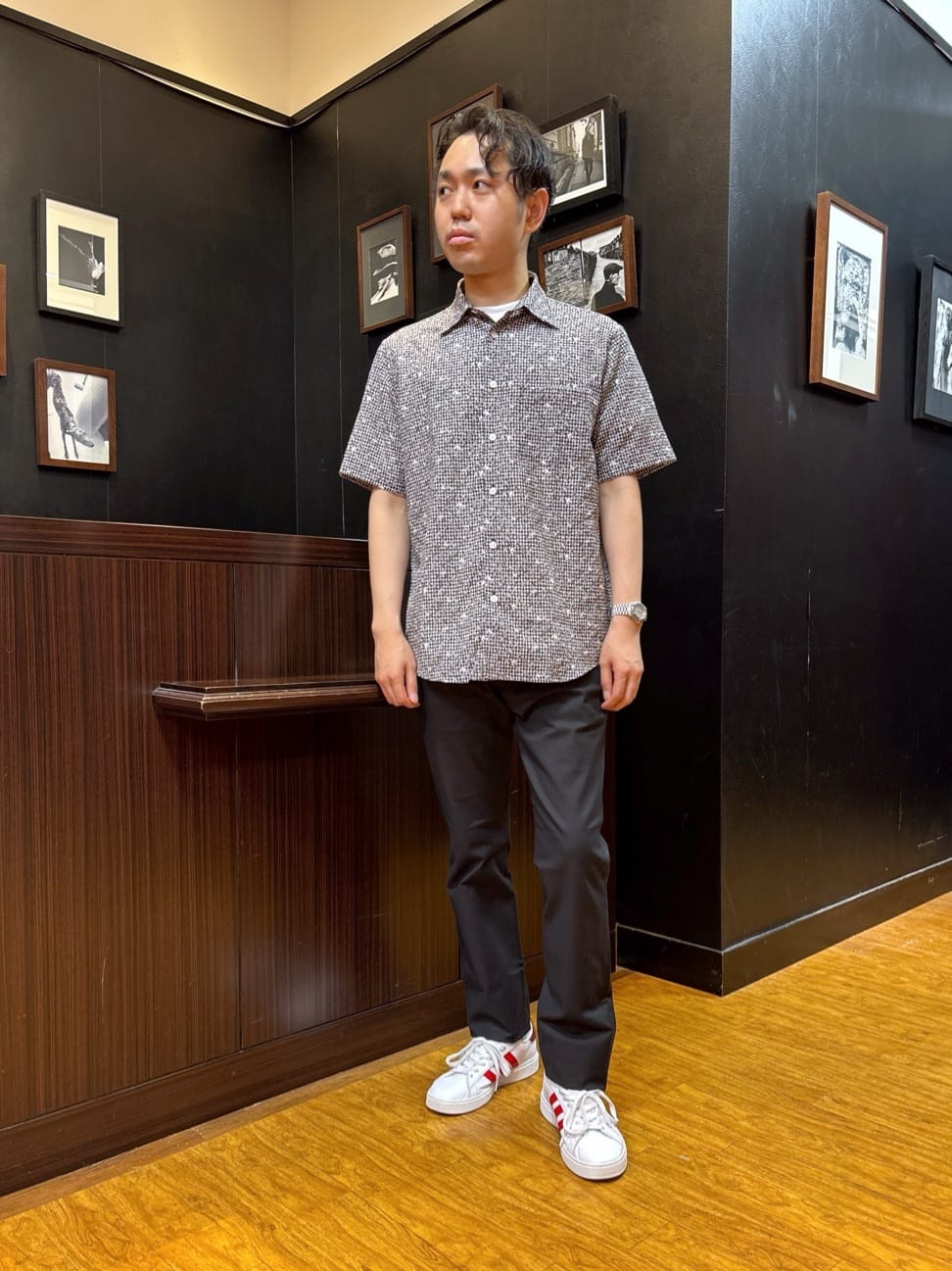 KEIさんの「TAKEO KIKUCHI｜【Made in JAPAN】播州織 ヘリンボン ストレート パンツ」を使ったコーディネート