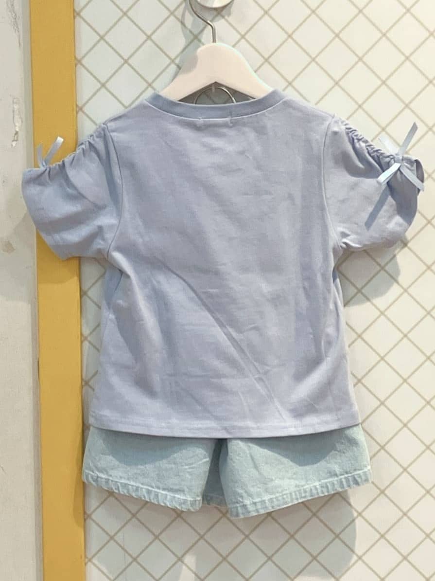 蒼さんの「SHOO･LA･RUE｜◆【100-150cm】スノードームオーガンジーTシャツ」を使ったコーディネート