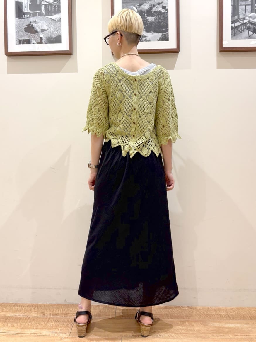 Ayumiさんの「SHOO･LA･RUE｜【2WAY】大人のほんのり甘いスタイルに クロシェレースカーディガン」を使ったコーディネート