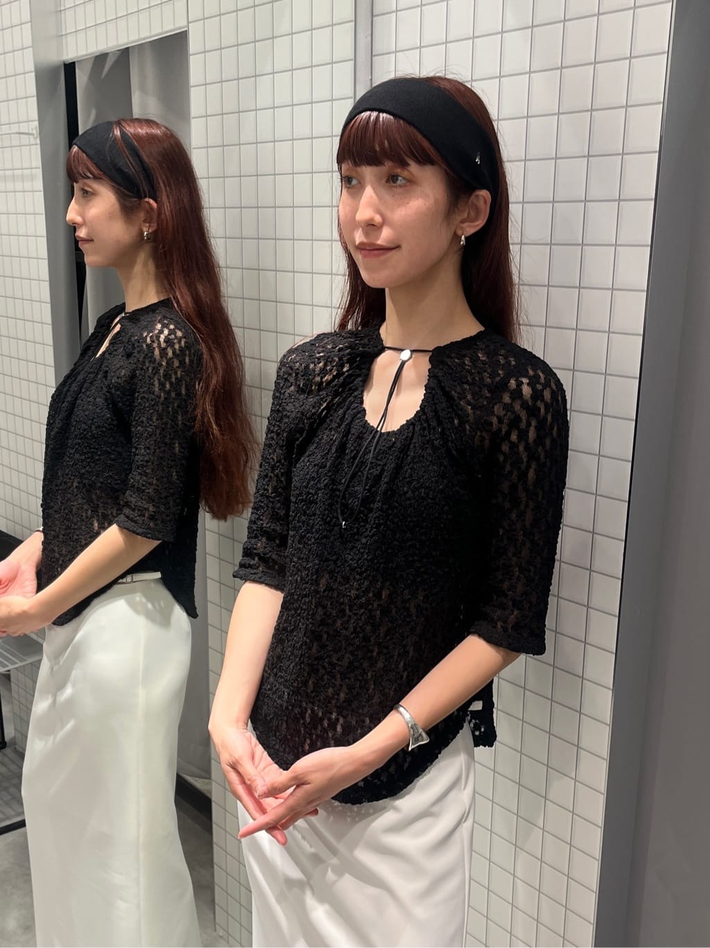 Rielさんの「CODE A｜lace layered pullover」を使ったコーディネート