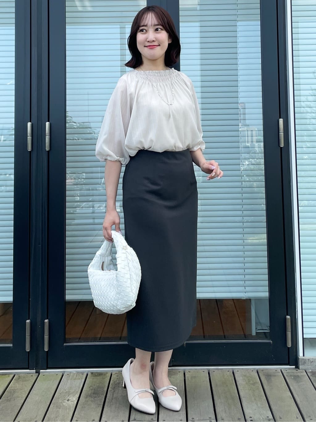 yukariさんの「Reflect｜【マシンウォッシュ可】ナロースカート」を使ったコーディネート