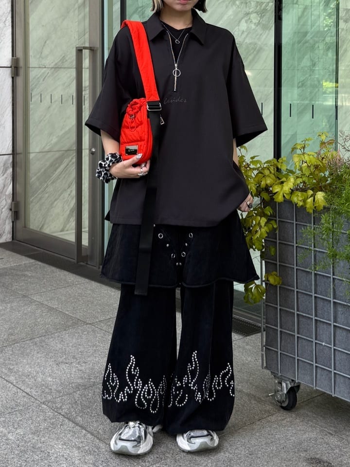 川本葵さんの「tk.TAKEO KIKUCHI｜」を使ったコーディネート