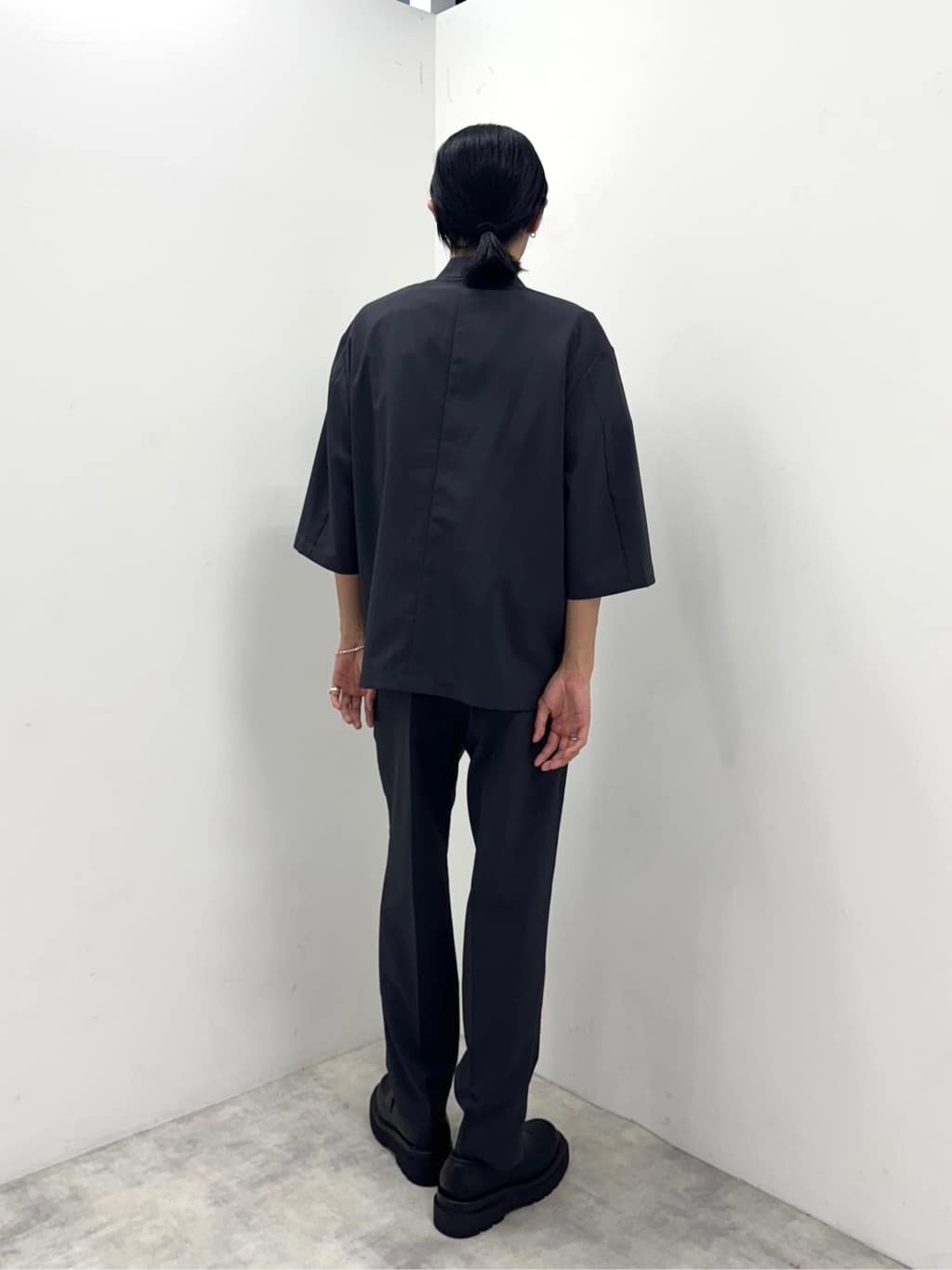 simさんの「tk.TAKEO KIKUCHI｜【セットアップ 2点セット】ダブルテーラード半袖ジャケット＋スラックス」を使ったコーディネート
