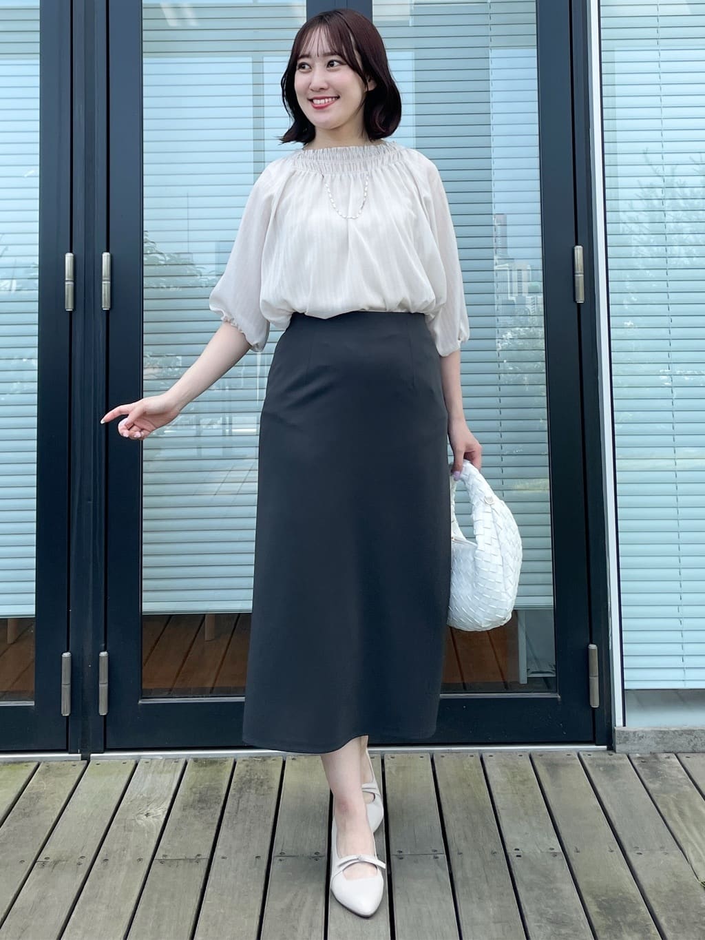 yukariさんの「Reflect｜【マシンウォッシュ可】ナロースカート」を使ったコーディネート