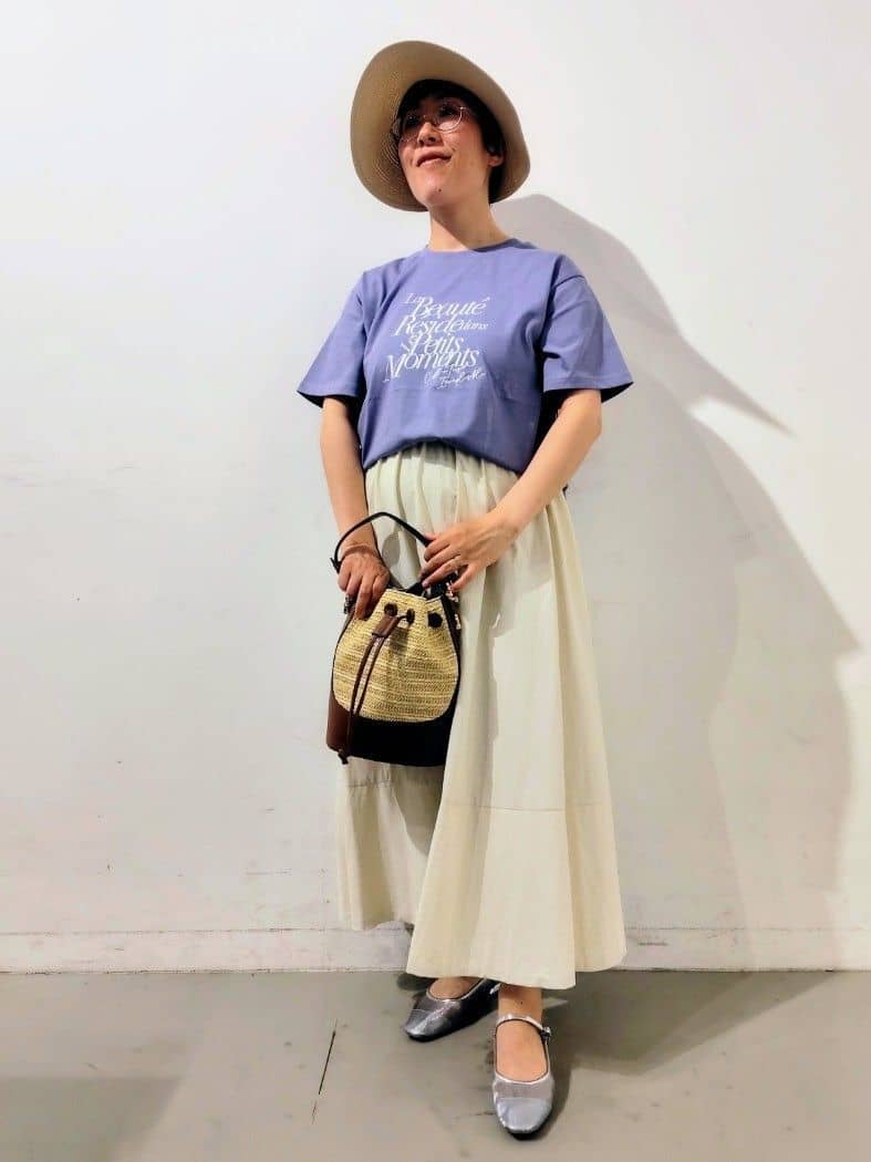 kodamaさんの「THE SHOP TK｜つば広雑材ハット」を使ったコーディネート