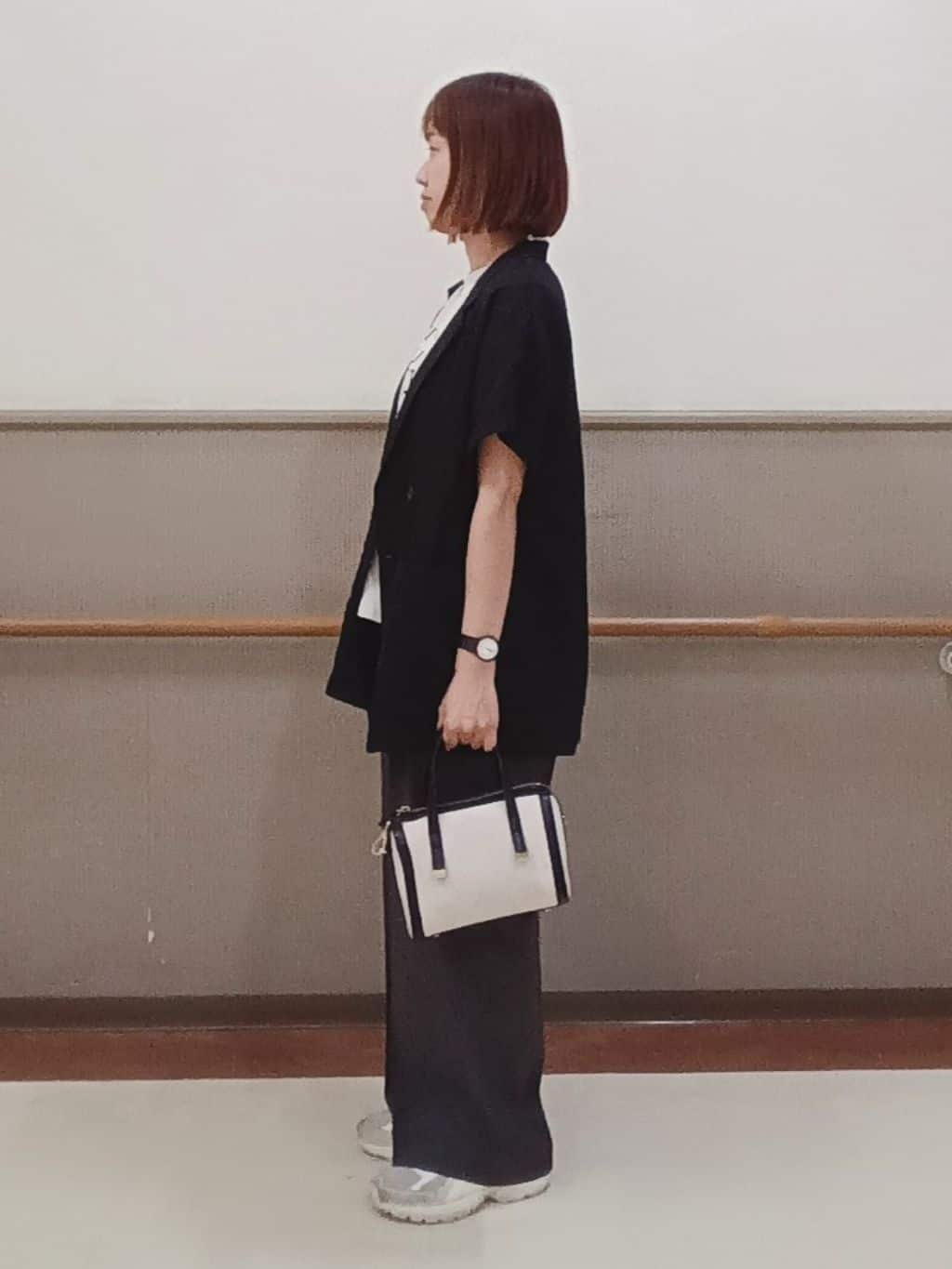 hamさんさんの「THE SHOP TK｜◆アソートプリントTシャツ【防シワ／接触冷感／UV／洗濯機OK】」を使ったコーディネート