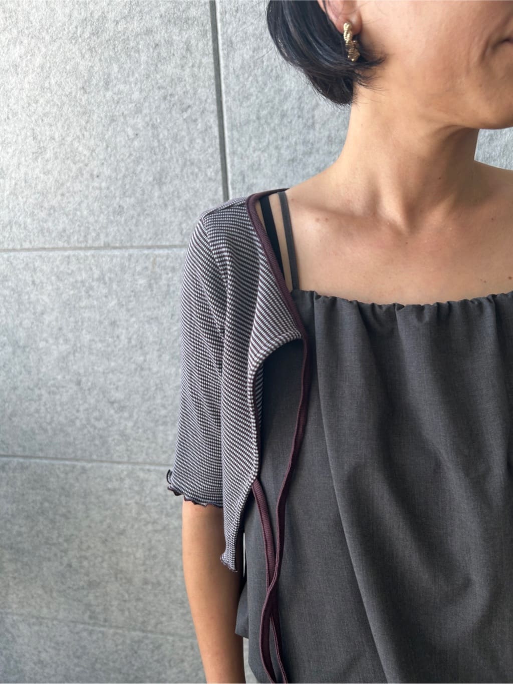 yukoさんの「CODE A｜line zip trousers」を使ったコーディネート