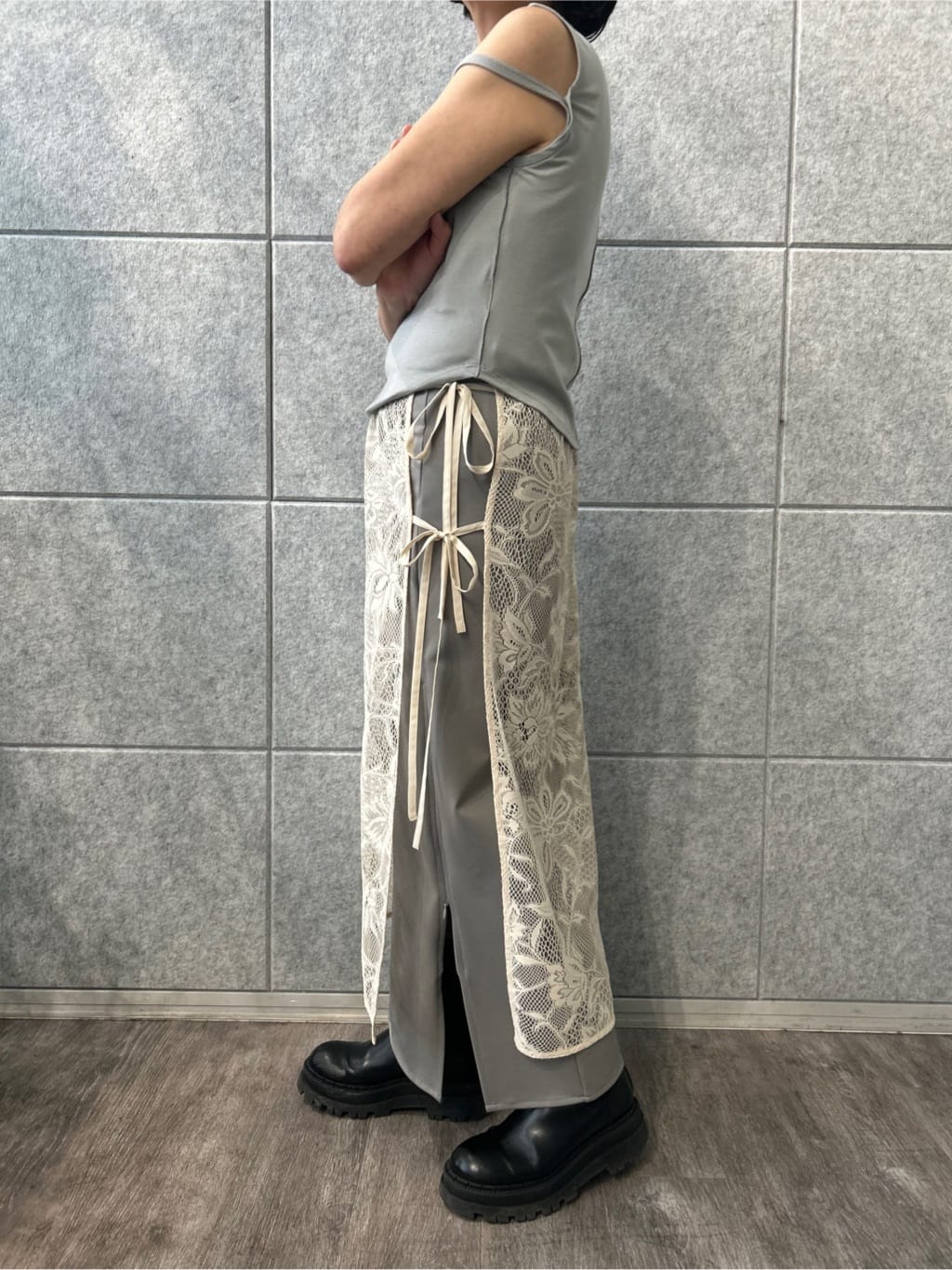 yukoさんの「CODE A｜compact edge tee」を使ったコーディネート
