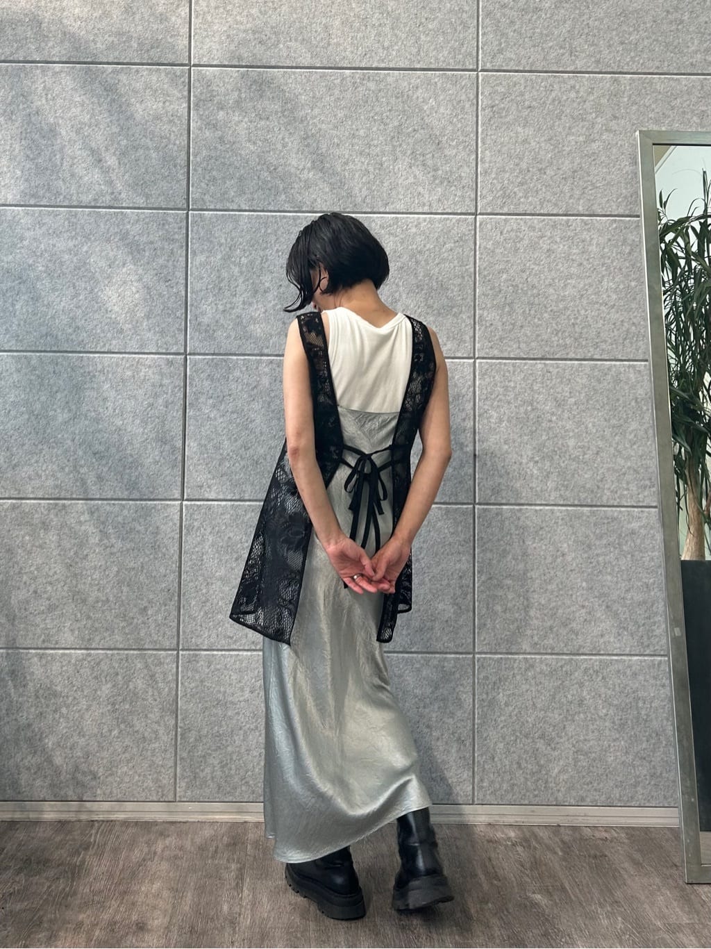 yukoさんの「CODE A｜ribbon cami dress」を使ったコーディネート
