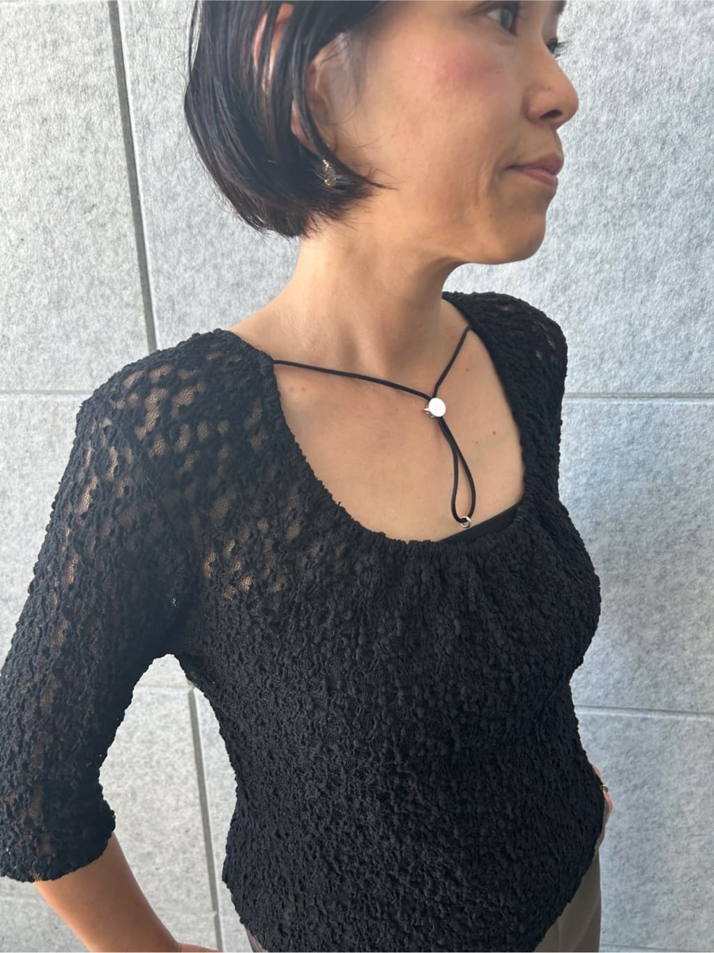 yukoさんの「CODE A｜lace layered pullover」を使ったコーディネート