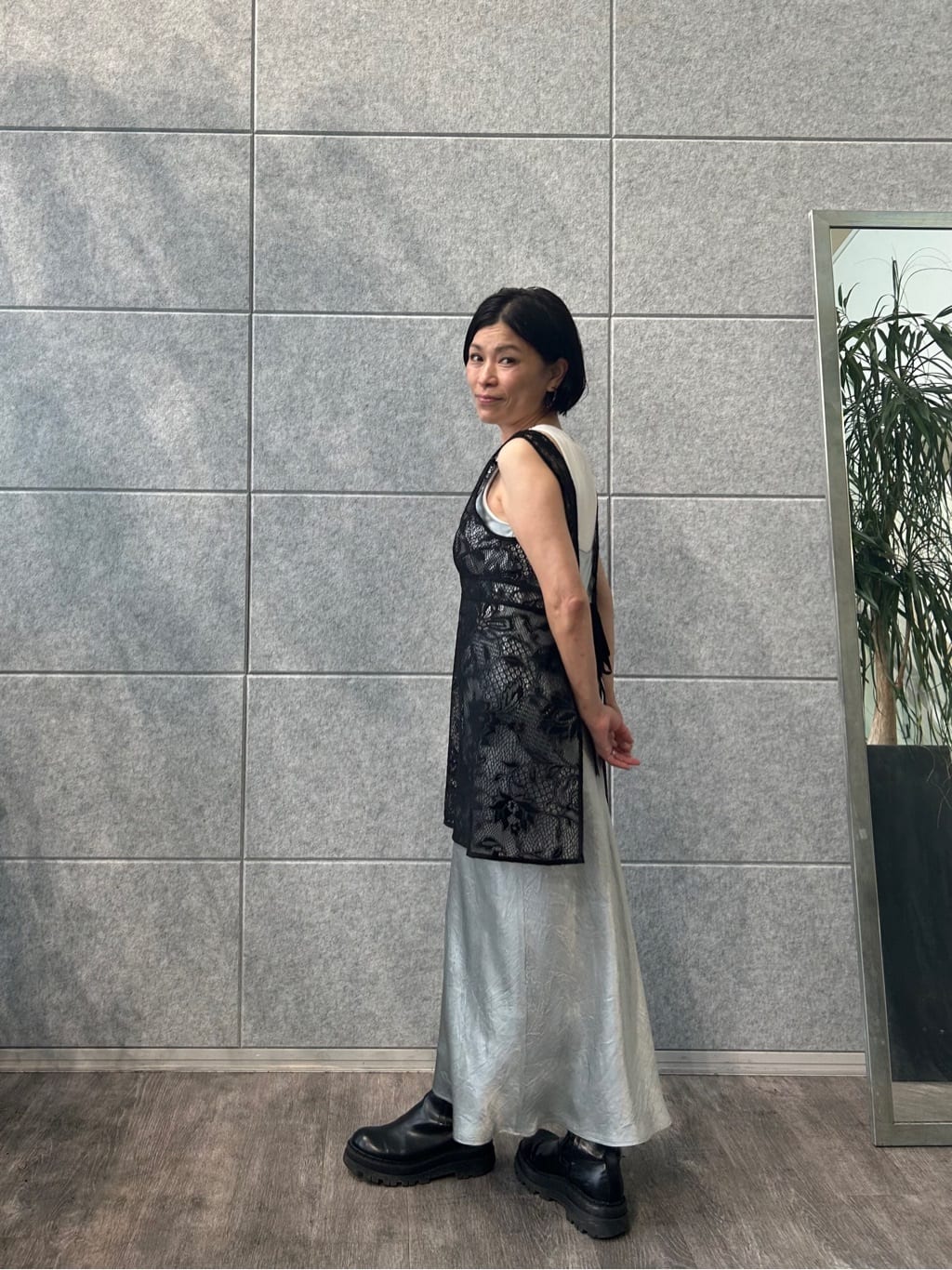 yukoさんの「CODE A｜ribbon cami dress」を使ったコーディネート