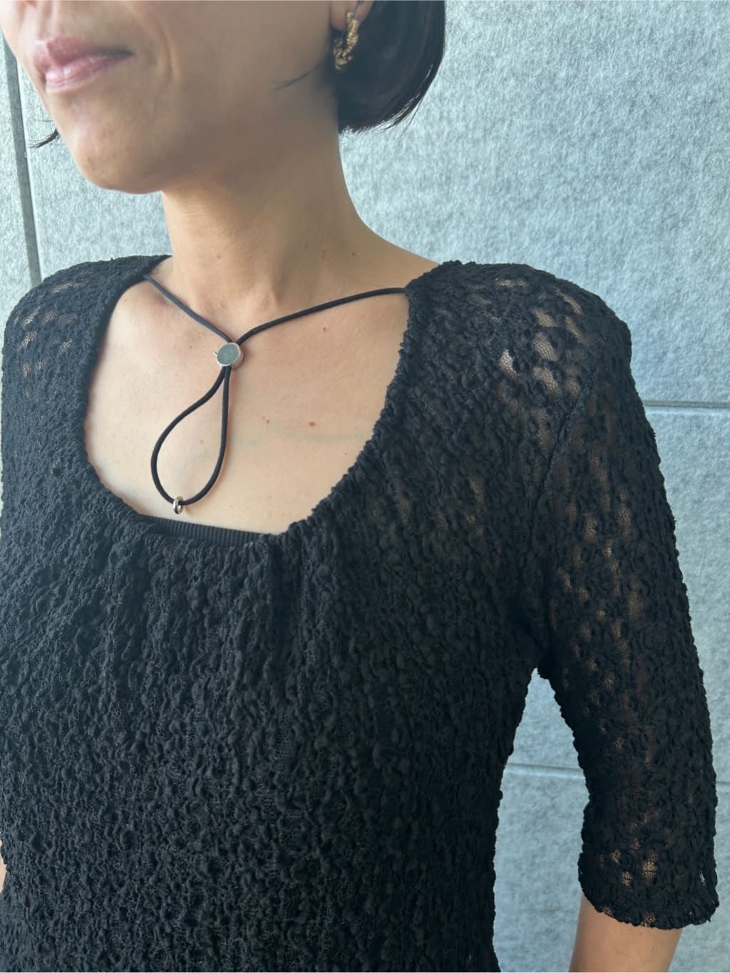 yukoさんの「CODE A｜lace layered pullover」を使ったコーディネート
