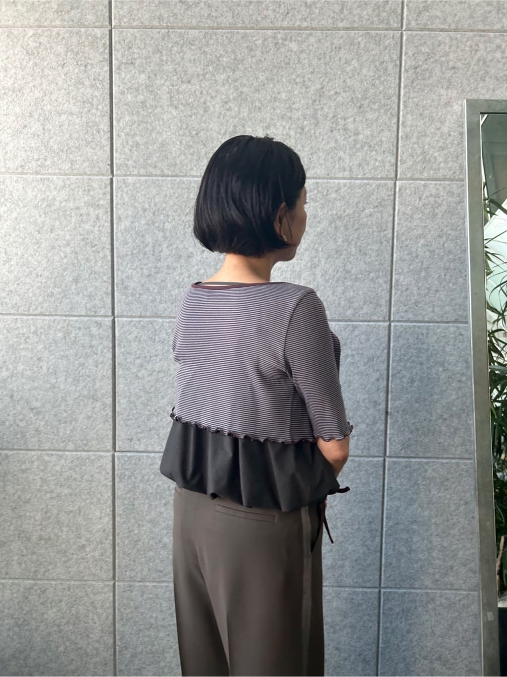 yukoさんの「CODE A｜line zip trousers」を使ったコーディネート