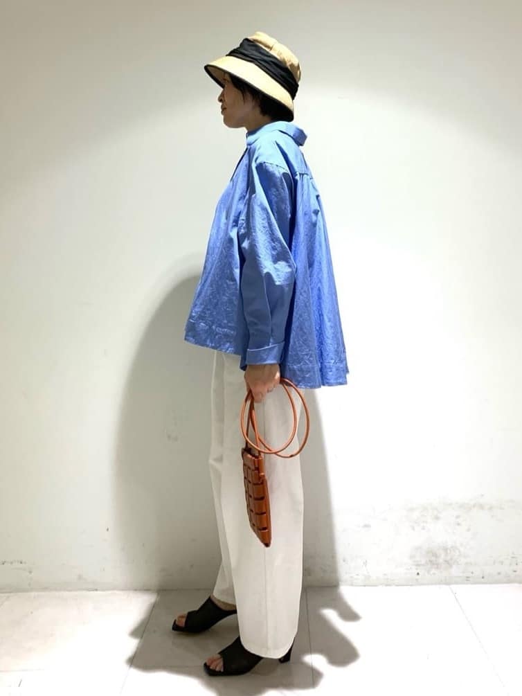 ちーさんの「UNTITLED｜【接触冷感】ドレープリボンHAT」を使ったコーディネート