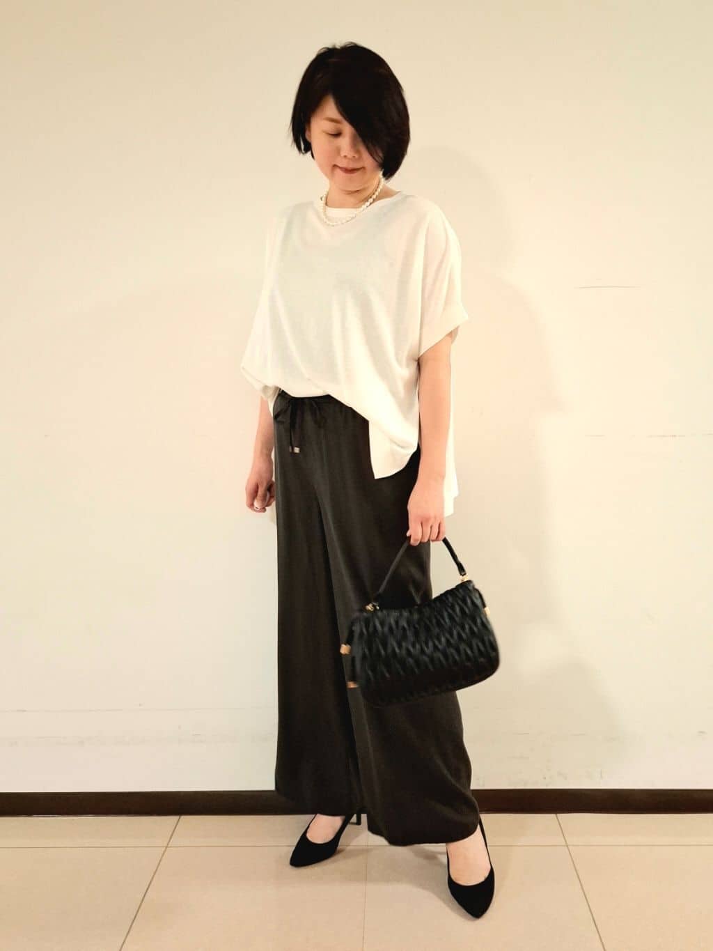 ねぎさんの「UNTITLED｜【セレモニー】淡水パールショートネック」を使ったコーディネート