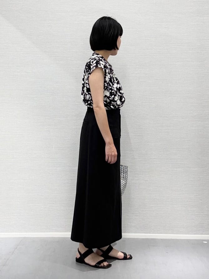 Yukoさんの「UNTITLED｜メタリックメッシュトート」を使ったコーディネート