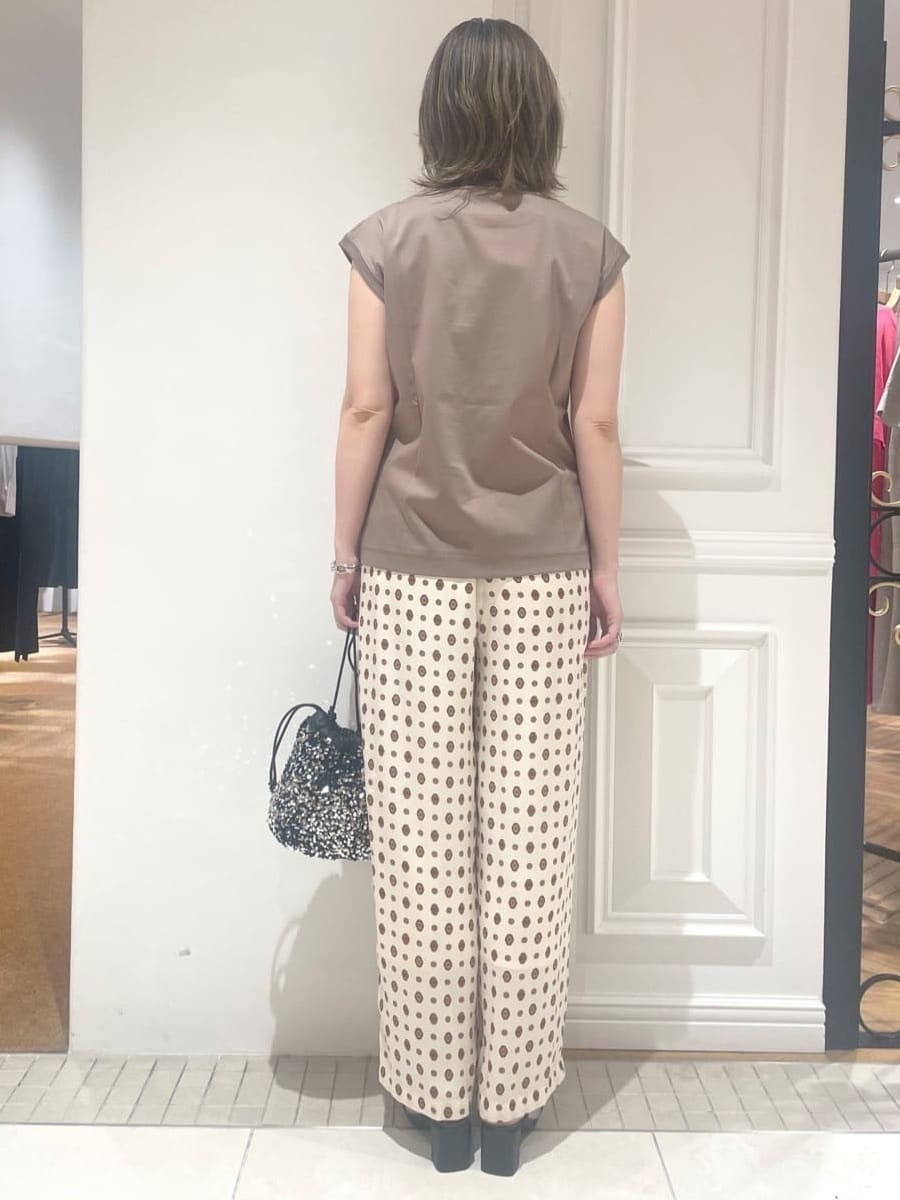 makiさんの「DRESSTERIOR｜スパンコール2WAY巾着バッグ」を使ったコーディネート